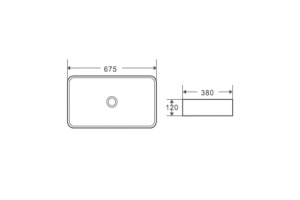 Раковина накладная Weltwasser WW ELBACH 2250 MB 67.5 матовый черный (10000004557) - 2