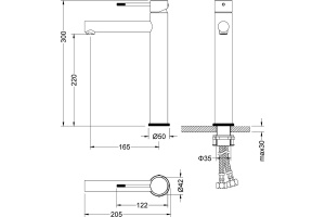 Смеситель Timo Saona 2311/00F для раковины, хром - 2