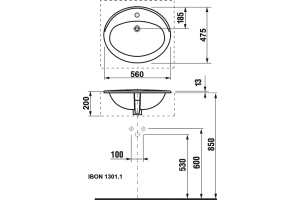 Раковина Roca Adora 56x47,5 - 2