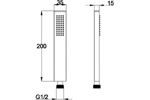 Душевая лейка BelBagno Carin CAR-D2C-CRM - 2