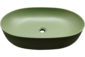 Раковина накладная Kerasan Nolita 60 зеленый матовый (534311) - 2