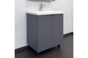 Тумба с раковиной Comforty Лима 70 антрацит