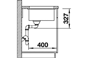 Мойка из гранита Blanco Subline серый (523423) - 3