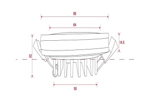 Встраиваемый светодиодный светильник Maytoni Phanton DL2001-L7W - 2