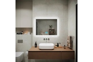 Зеркало Sancos City 90х70 с подсветкой и подогревом - 2