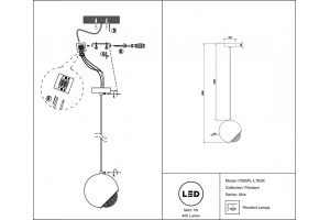 Подвесной светильник Maytoni Akis P065PL-L7B3K - 3