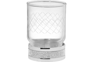 Стакан Boheme Royal Cristal Chrome настольный