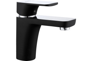 Смеситель для раковины D&K  хром, черный (DA1432115)