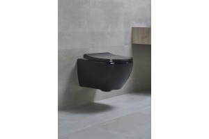 Унитаз подвесной beWash Bogen 88303606 с сиденьем микролифт, с функцией биде, черный - 2