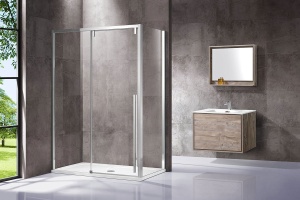 Душевой уголок Vincea Lugano VSR-1L8013CL-1 130х80 см, профиль хром - 2