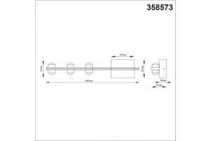 Уличный настенный светодиодный светильник Novotech Street Calle 358573 - 3