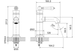Смеситель Iddis Oxford OXFSB00i01 для раковины - 3