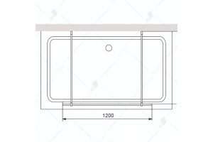 Душевая перегородка RGW Walk In WA-016 120х195 профиль хром стекло прозрачное - 3