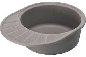 Мойка кухонная AQUATON Чезана серый шелк - 2