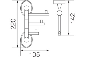 Полотенцедержатель Veragio Bonjour VR.BNR-7835.BR бронза - 2