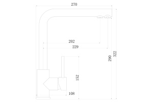 Swedbe Selene Plus смеситель для кухни,  8540 - 3