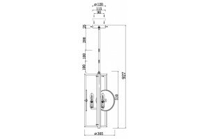 Подвесная люстра Maytoni Marmo MOD099PL-03G - 3