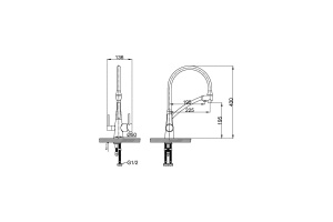 Смеситель Lemark Comfort для кухонной мойки LM3071C-Gray - 2
