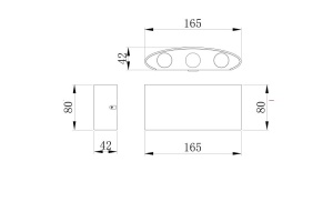 Уличный настенный светодиодный светильник Maytoni Strato O417WL-L6B3K - 3