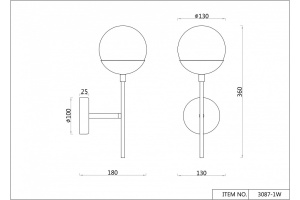 Бра F-promo Tufan 3087-1W - 2