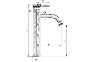 Смеситель Zorg Antic A 121U-BR для раковины - 2