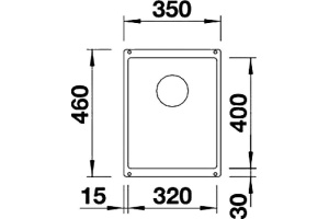 Мойка кухонная Blanco Subline 320-U темная скала - 2
