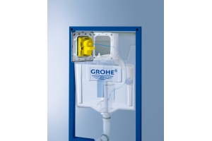 Комплект Система инсталляции для унитазов Grohe Rapid SL 38750001 4 в 1 с кнопкой смыва + Чаша для унитаза подвесного Jacob Delafon Odeon Rive Gauche - 2