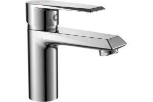 Смеситель одноручный (35мм) для умывальника монолитный, хром RS28-11