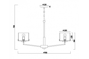 Подвесная люстра Freya Karen FR5096PL-08CH - 3
