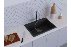 Мойка кухонная Omoikiri Tedori 68 черная - 3