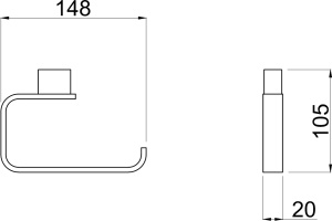 Держатель туалетной бумаги Allen Brau Infinity 6.21007-00 хром - 2