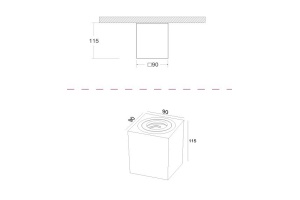 Потолочный светильник Maytoni Alfa C017CL-01B - 2