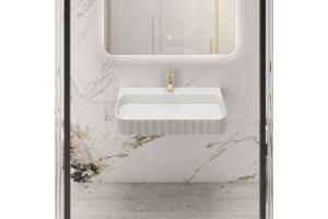 Подвесная раковина Vincea 75х46 белая матовая - 2