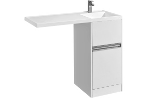Тумба с раковиной AQUATON Лондри 105 R, под стиральную машину
