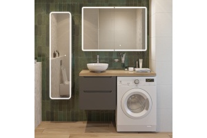 Тумба с раковиной STWORKI Берген 122 серая - 2