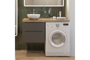 Тумба с раковиной STWORKI Берген 122 серая