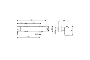Смеситель для душа Villeroy & Boch Liberty хром (TVS10700300061) - 2