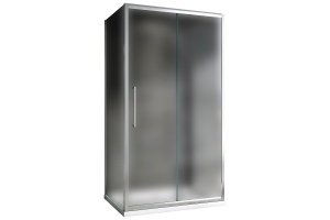 Душевой уголок Abber Schwarzer Diamant 160x50 профиль хром стекло матовое