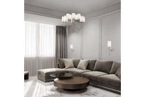 Бра Eurosvet Abbey 60164/1 никель - 2