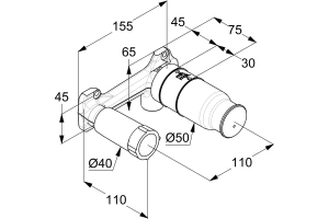 Скрытая часть Kludi Bozz 38243 - 2