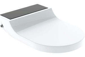 Крышка-сиденье Geberit AquaClean Tuma Comfort вставка черное стекло, с функцией биде 146.274.SJ.1