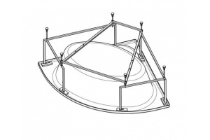 Монтажный комплект для ванны SANTEK Канны (1WH112432)