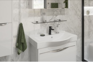 Полка STWORKI Glass Shelf 70 полкодержатели черные - 2