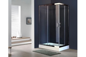 Душевой уголок Royal Bath HP 120х80 L с поддоном профиль хром стекло прозрачное - 2