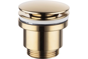 Донный клапан для раковины Lemark LM8500G золото