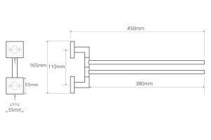 Полотенцедержатель Bemeta Beta (132204102) - 2