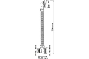 Слив-перелив Wasserkraft Exter A054 светлая бронза - 2