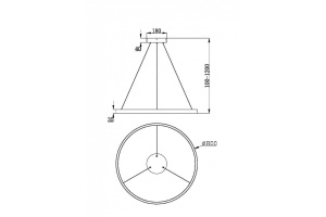 Подвесной светильник Maytoni Rim MOD058PL-L42WK - 3
