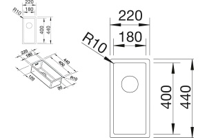 Металлическая мойка Blanco Claron (521565) - 2