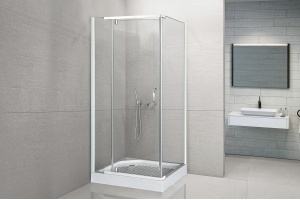 Душевой угол Royal Bath HPV 90х90 профиль белый стекло прозрачное - 2